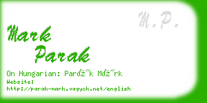 mark parak business card